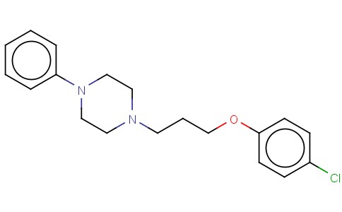 PIPERAZINE, 1-(3-(4-CHLOROPHENOXY)PROPYL)-4-PHENYL-